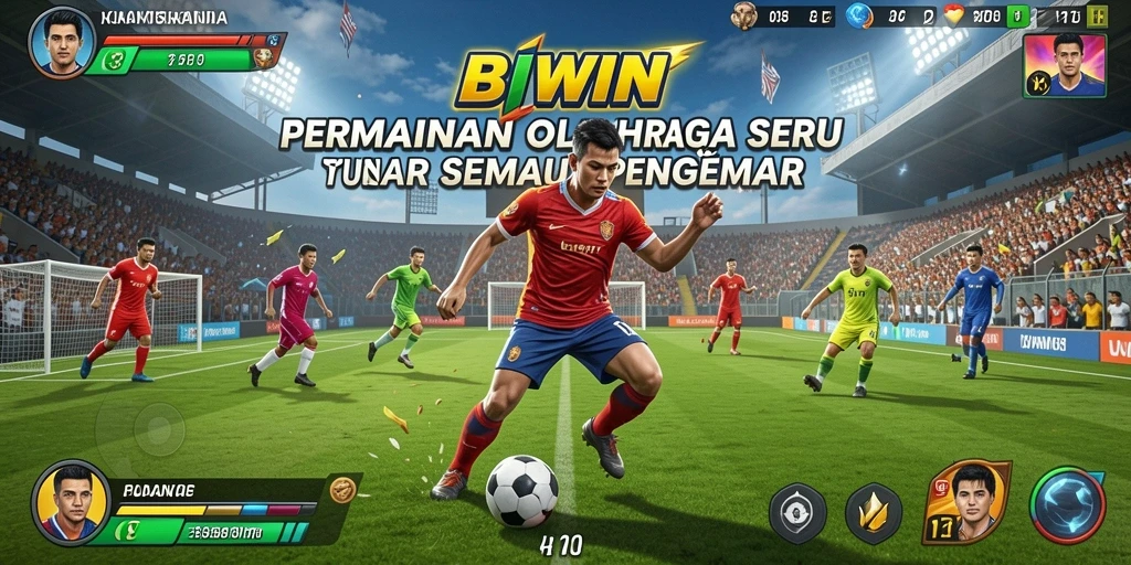 Tampilan gameplay seru dari permainan olahraga BIWIN.