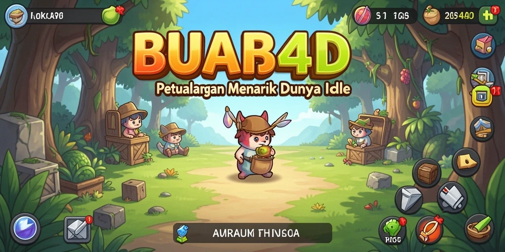 Tampilan gameplay BUAH4D dengan kebun buah yang kaya dan berwarna-warni.
