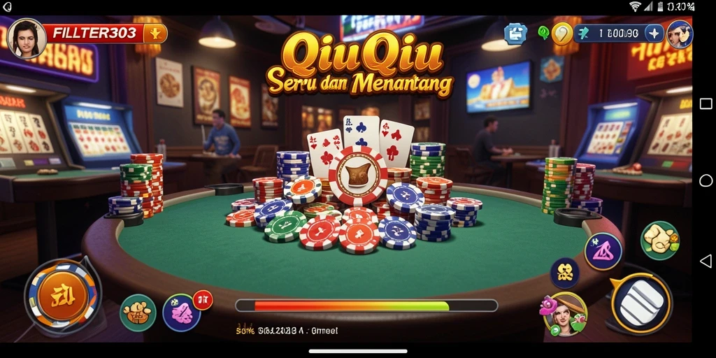 Tampilan gameplay QiuQiu yang menarik di FILTER303.