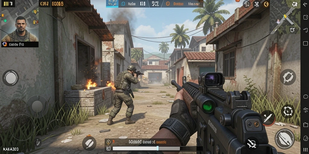Gameplay KAKA303 menampilkan aksi tembak-menembak yang seru dan mendebarkan.