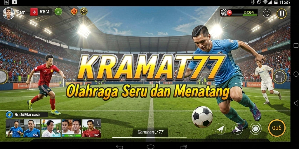 Tampilan gameplay KRAMAT77 yang mendebarkan dalam pertandingan olahraga.