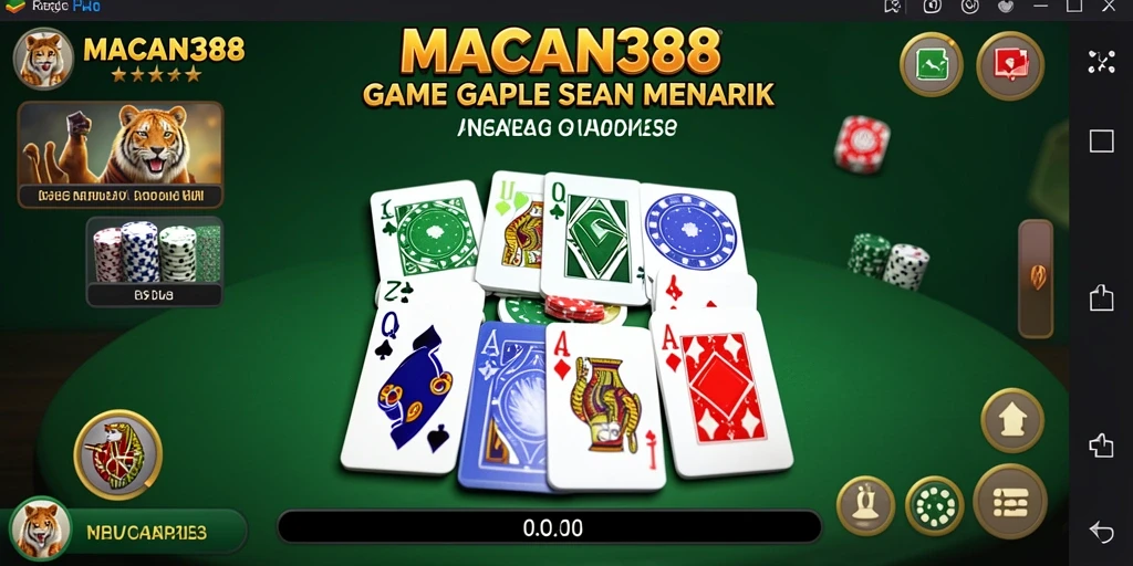 Tampilan gameplay seru dalam game Gaple MACAN388.