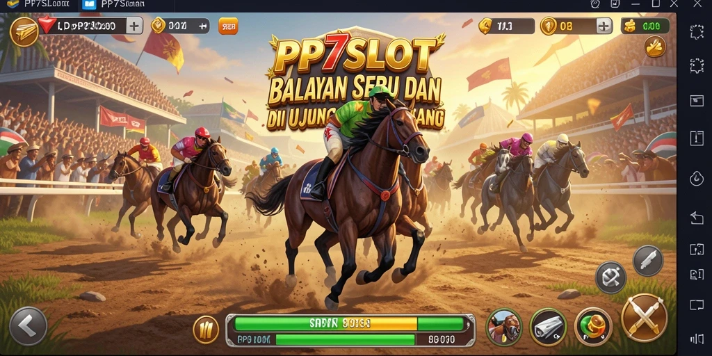 Screenshot utama PP7SLOT menampilkan aksi balapan yang intens dan grafis luar biasa.