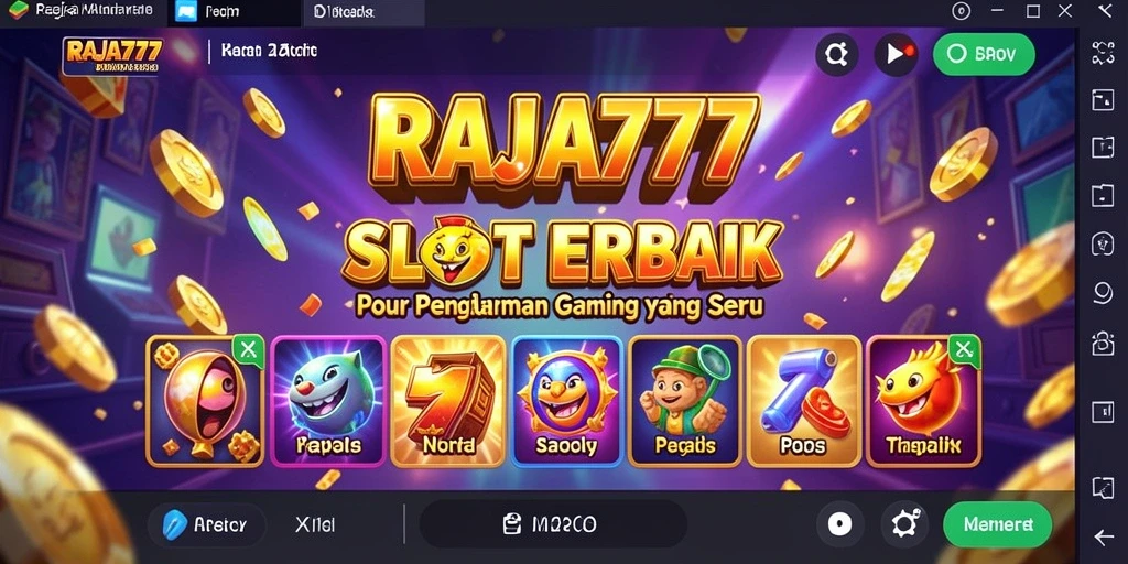Tampilan gameplay mengasyikkan dari <strong>RAJA777</strong> dengan beragam fitur slot.