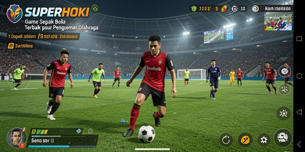 Gameplay SUPERHOKI yang mendebarkan dan penuh aksi.