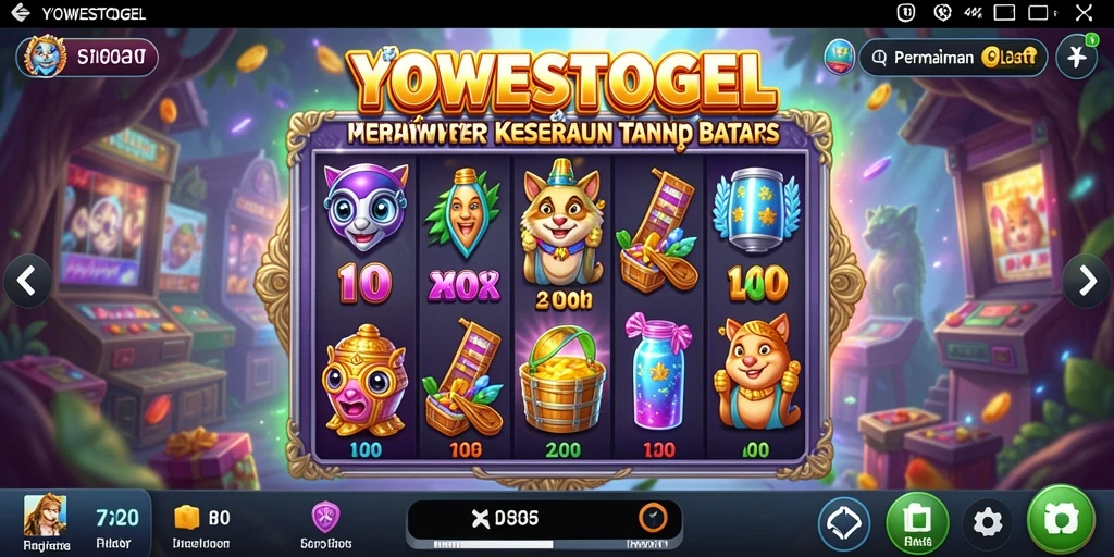 Tampilan gameplay YOWESTOGEL yang seru dan penuh warna.